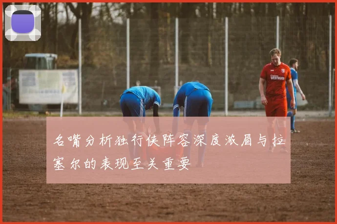 名嘴分析独行侠阵容深度浓眉与拉塞尔的表现至关重要